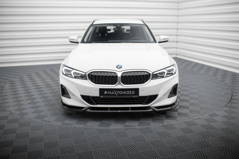 Maxton Front Ansatz BMW 3er Limousine / Touring G20 / G21 Facelift schwarz Hochglanz BM-3-21F-FD1-G