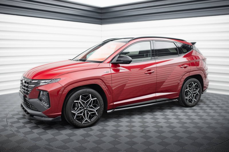 Maxton Seitenschweller Ansatz Hyundai Tucson N-Line Mk4 schwarz Hochglanz HY-TU-4-NLINE-SD1-G