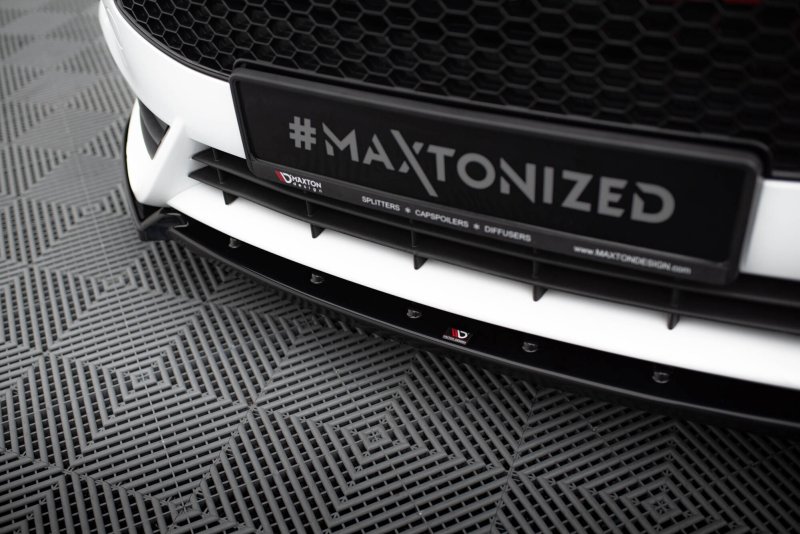 Maxton Front Ansatz V.4 Ford Fiesta ST Mk7 Facelift schwarz Hochglanz FO-FI-7F-ST-FD4-G