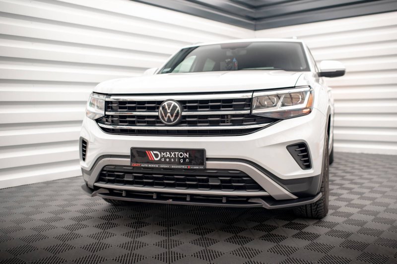 Maxton Front Ansatz V.1 für Volkswagen Atlas Cross Sport schwarz Hochglanz VW-AT-1-CRS-FD1-G