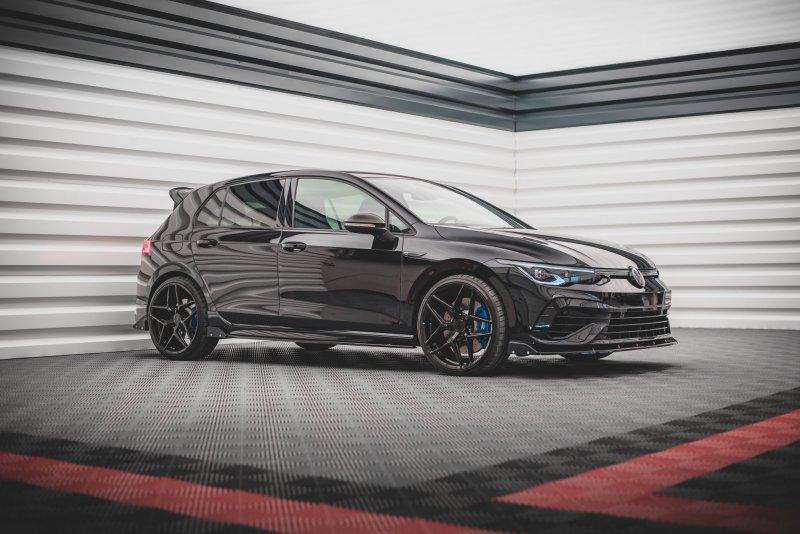 Maxton Heck Ansatz Flaps Diffusor +Flaps für V.2 Volkswagen Golf R Mk8 VW-GO-8-R-RSD2G+RS