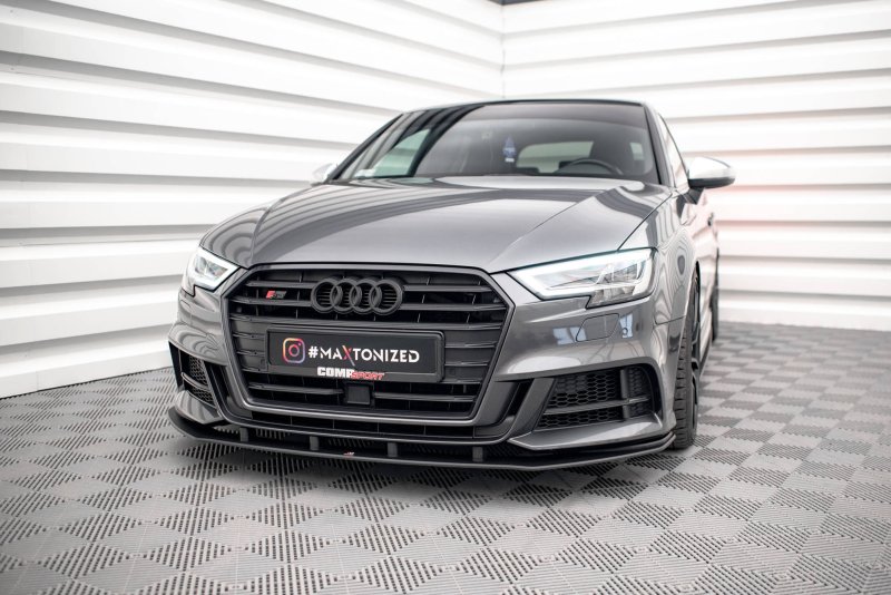 Maxton Street Pro Front Ansatz für für Audi S3 / A3 S-Line Sportback 8V Facelift AUS33FSBCNC-FD1BRB