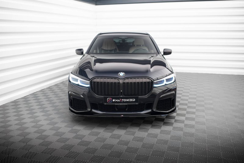 Maxton Front Ansatz V.4 BMW 7 M-Paket G11 / G12 Facelift schwarz Hochglanz BM-7-11F-MPACK-FD4-G
