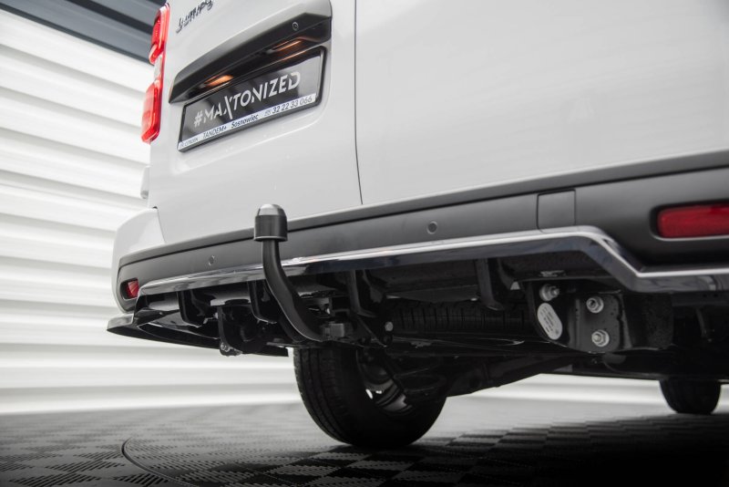 Maxton Mittlerer Cup Diffusor Heck Ansatz Citroen Jumpy L3 Mk3 schwarz Hochglanz CI-JU-3-RD1G+RD2-G