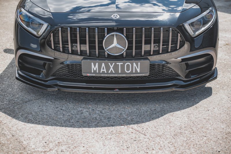 Maxton Front Ansatz V.1 für Mercedes-Benz CLS AMG-Line C257 schwarz Hochglanz ME-CLS-257-AMGLINE-FD1-G