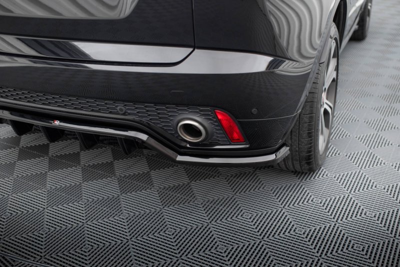 Maxton Mittlerer Cup Diffusor Heck Ansatz Jaguar E-Pace R-Dynamic Mk1 schwarz Hochglanz JA-EP-1-RDYNAMIC-RD1G+RD2-G