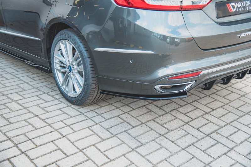 Maxton Heck Ansatz Flaps Diffusor für Ford Mondeo Vignale Mk5 Facelift Carbon Look  FO-MO-5F-VG-RSD1-C