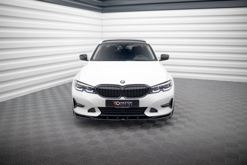 Maxton Front Ansatz V.2 BMW 3er Sport Line G20 / G21 schwarz Hochglanz BM-3-20-SPORT-FD2-G