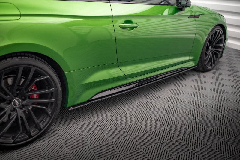 Maxton Street Pro Seitenschweller Ansatz für Audi RS5 Coupe F5 Facelift AURS52FCCNC-SD1BRB