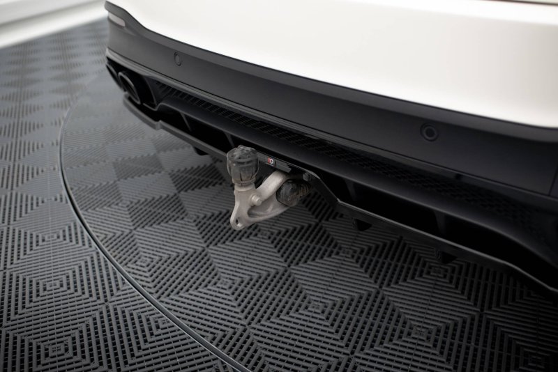 Maxton Mittlerer Cup Diffusor Heck Ansatz Mercedes-AMG GLE 53 W167 / W167 Facelift schwarz Hochglanz ME-GLE-X167-53-RD1G+RD2-G