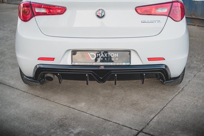 Maxton Diffusor Heck Ansatz für Alfa Romeo Giulietta Facelift (Einzelauspuffversion) AL-GU-1F-RS1GO__