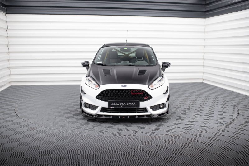 Maxton Front Ansatz V.6 + Flaps Ford Fiesta ST Mk7 Facelift FO-FI-7F-ST-FD6G+FSF1B