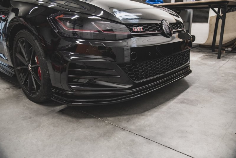 Maxton Front Ansatz für VW Golf 7 GTI TCR  schwarz Hochglanz VW-GO-7F-GTI-TCR-FD1-G