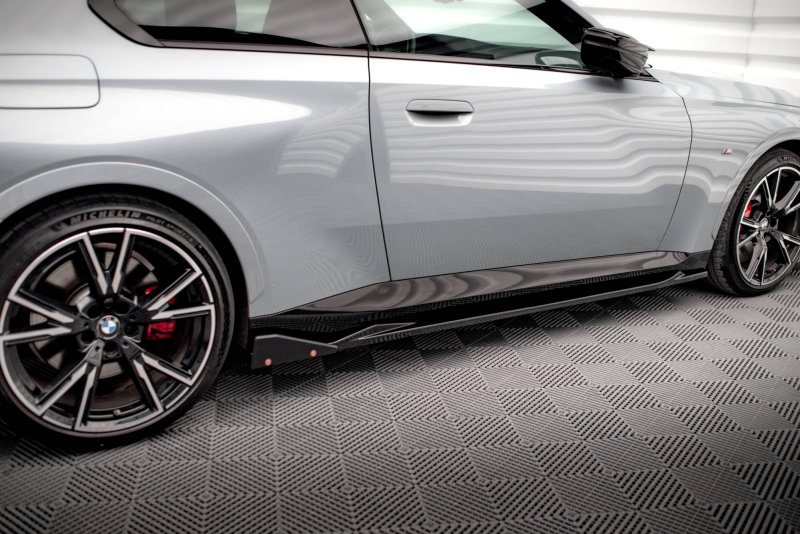 Maxton Seitenschweller Ansatz für V.2 für + Flaps BMW 2 Coupe M-Paket / M240i G42 BM-2-42-MPACK-SD2G+SF1B