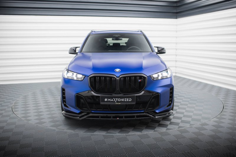 Maxton Front Ansatz V.1 BMW X5 M-Paket G05 Facelift schwarz Hochglanz BM-X5-05F-MPACK-FD1G+FD1R-G