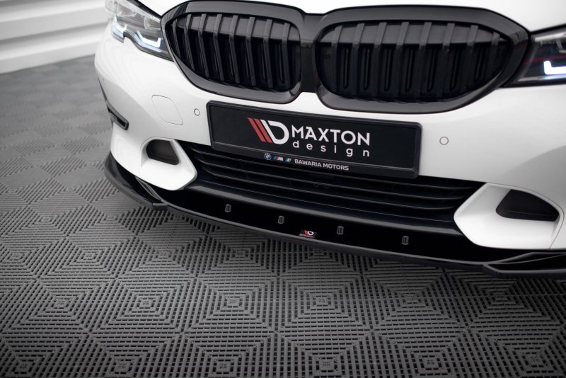 Maxton Front Ansatz V.2 BMW 3er Sport Line G20 / G21 schwarz Hochglanz BM-3-20-SPORT-FD2-G