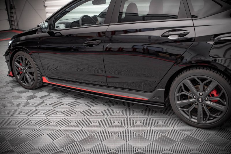 Maxton Street Pro Seitenschweller Ansatz für Hyundai I20 N Mk3 HYI203NCNC-SD1BRB
