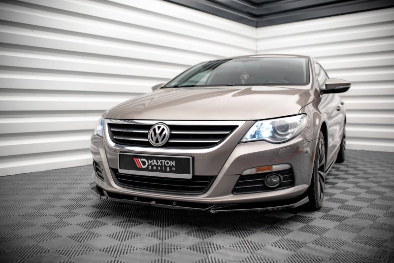 Maxton Front Ansatz V.4 für Volkswagen Passat CC schwarz Hochglanz VW-PA-CC-FD4-G