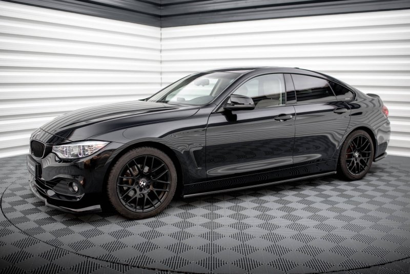 Maxton Seitenschweller Ansatz für BMW 4er Gran Coupe F36 schwarz Hochglanz BM-4-F36-GC-SD1-G