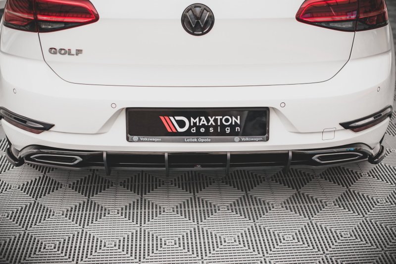 Maxton Rennen Street Pro Heckschürze für Volkswagen Golf R-Line Mk 7 Facelift VWGO7FRLINECNC-RS1B