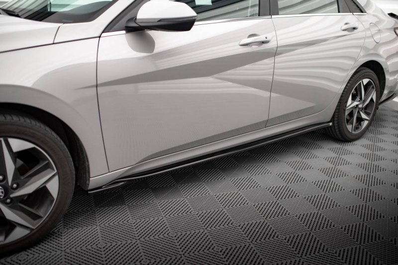 Maxton Seitenschweller Ansatz für Hyundai Elantra Mk7 schwarz Hochglanz HY-EL-7-SD1-G
