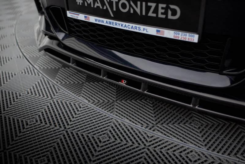 Maxton Front Ansatz für BMW 6er GT M-Paket G32 schwarz Hochglanz BM-6-32-GT-MPACK-FD2G+FD2R-G