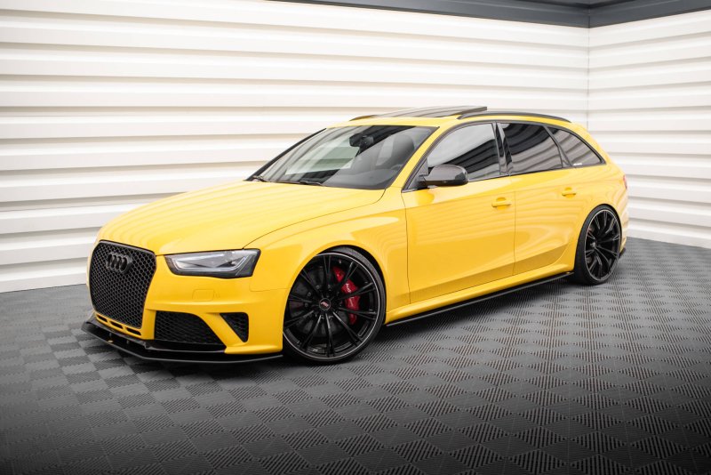Maxton Street Pro Seitenschweller Ansatz für Audi RS4 B8 AURS4B8CNC-SD1BRB