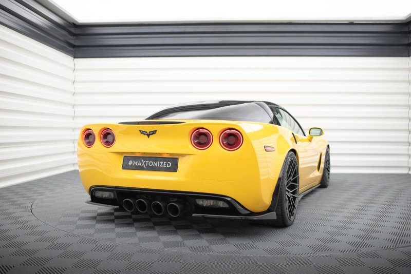 Maxton Heck Ansatz Flaps Diffusor Chevrolet Corvette C6 schwarz Hochglanz CH-CO-C6-RSD1-G