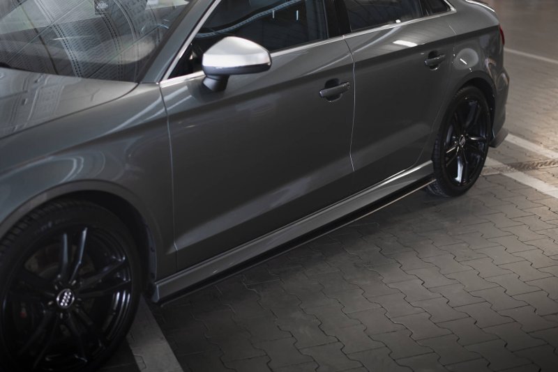 Maxton Street Pro Seitenschweller Ansatz Audi S3 / A3 S-Line Limousine 8V AUS33SCNC-SD1BRB