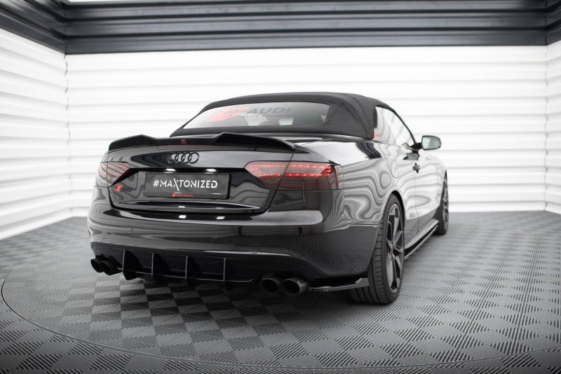 Maxton Heck Ansatz Flaps Diffusor V.1 Audi S5 / A5 S-Line Coupe / Cabriolet 8T schwarz Hochglanz AU-S5-1-RSD1-G
