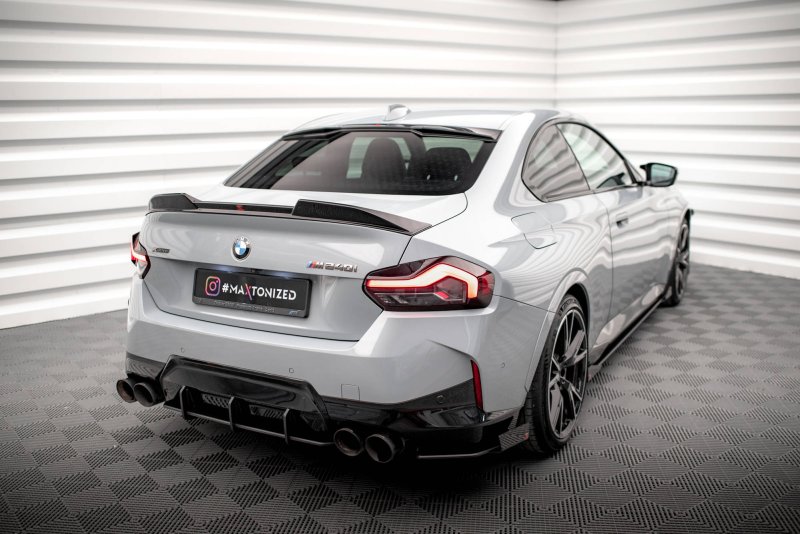 Maxton Heckscheiben Spoiler für BMW 2 Coupe G42 / M2 G87 schwarz Hochglanz BM-2-42-H1-G