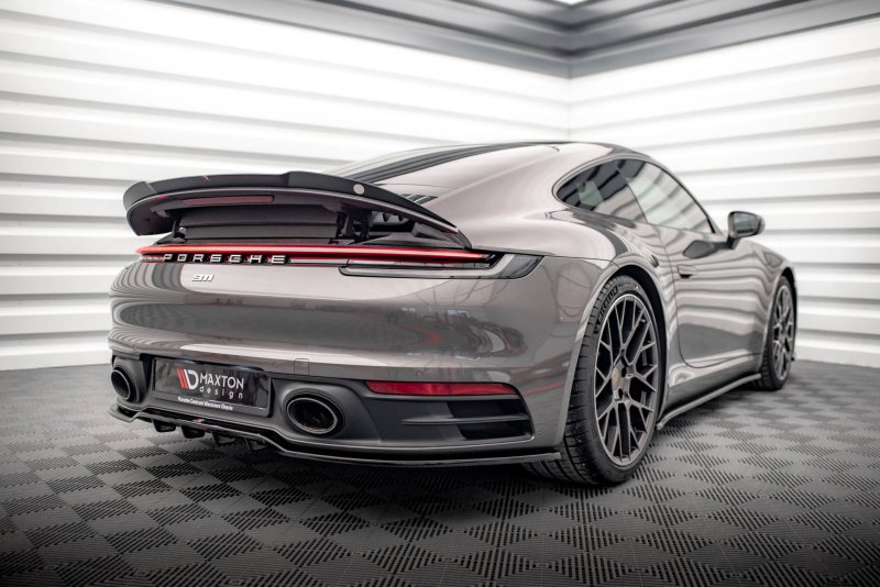 Maxton Mittlerer Diffusor Heck Ansatz DTM Look für Porsche 911 Carrera 4S 992 schwarz Hochglanz PO-911-992-CA-4S-RD1G+RD2-G