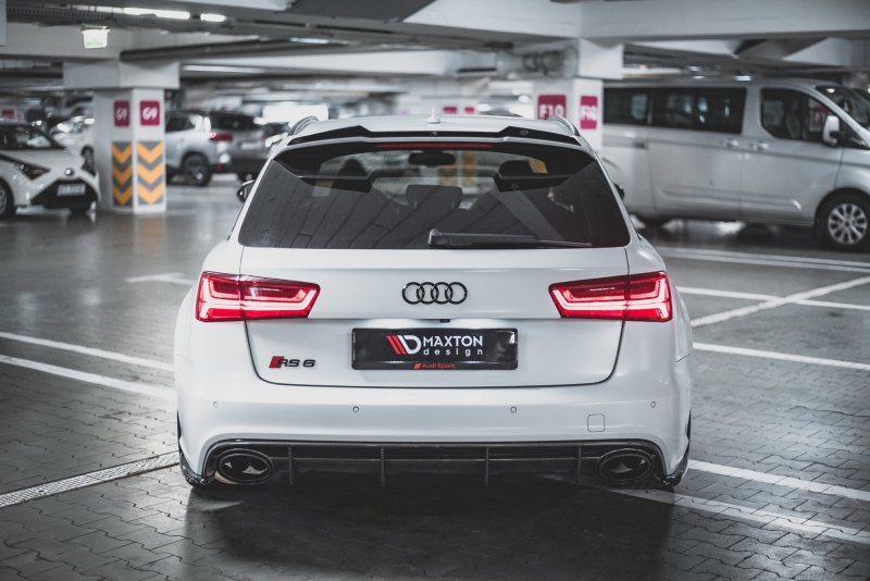 Maxton Heck Ansatz Flaps Diffusor V.2 für Audi RS6 C7 schwarz Hochglanz AU-RS6-C7-RSD2-G