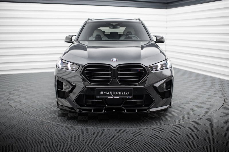 Maxton Front Ansatz V.1 BMW X5 M F95 Facelift schwarz Hochglanz BM-X5M-F95F-FD1-G