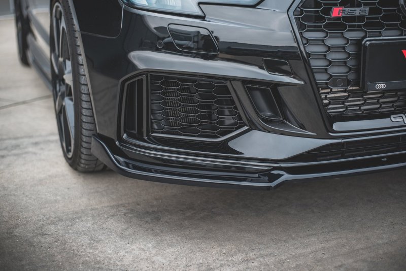 Maxton Front Ansatz V.3 für Audi RS3 8V FL Sportback schwarz Hochglanz AU-RS3-8VF-FD3-G