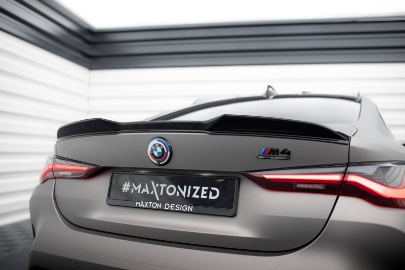 Maxton Spoiler CAP Abrisskante 3D BMW M4 G82 / M440i G22 / 4 M-Paket G22 schwarz Hochglanz BM-4-G82-M-CAP3D1-G
