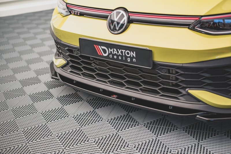 Maxton Front Ansatz V.2 für Volkswagen Golf 8 GTI Clubsport schwarz Hochglanz VW-GO-8-GTI-CS-FD2-G