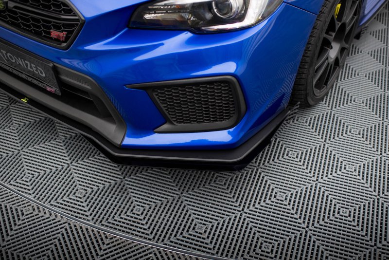 Preview: Maxton Front Flaps Subaru WRX STI Mk1 Facelift schwarz Hochglanz SUIM4FWRXSTICNC-FSF1-G