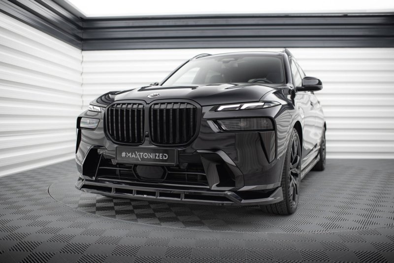 Maxton Front Ansatz BMW X7 M-Paket G07 Facelift schwarz Hochglanz BM-X7-07F-MPACK-FD1G+FD1R-G