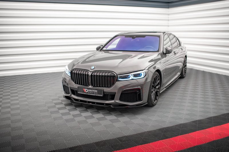 Maxton Front Ansatz V.2 für BMW 7 G11 M-Paket Facelift schwarz Hochglanz BM-7-11F-MPACK-FD2-G