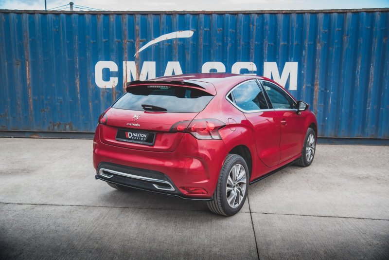 Preview: Maxton Mittlerer Diffusor Heck Ansatz für Citroen DS4 schwarz Hochglanz CI-DS4-1-RD1-G