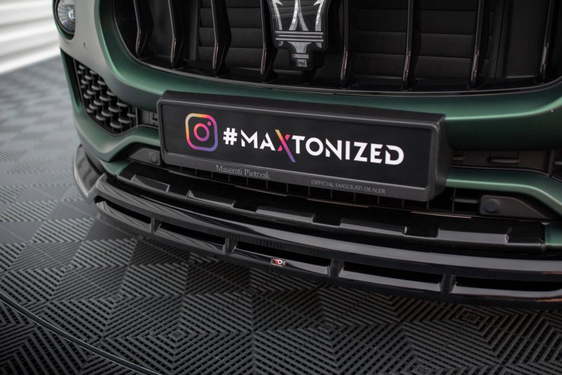 Maxton Front Ansatz V.2 für Maserati Levante Mk1 schwarz Hochglanz MS-LE-1-FD2G+FD2R-G