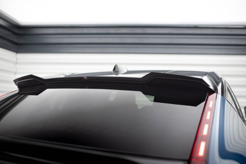 Maxton Spoiler CAP Abrisskante Volvo C40 Mk1 schwarz Hochglanz VO-C40-1-CAP1-G