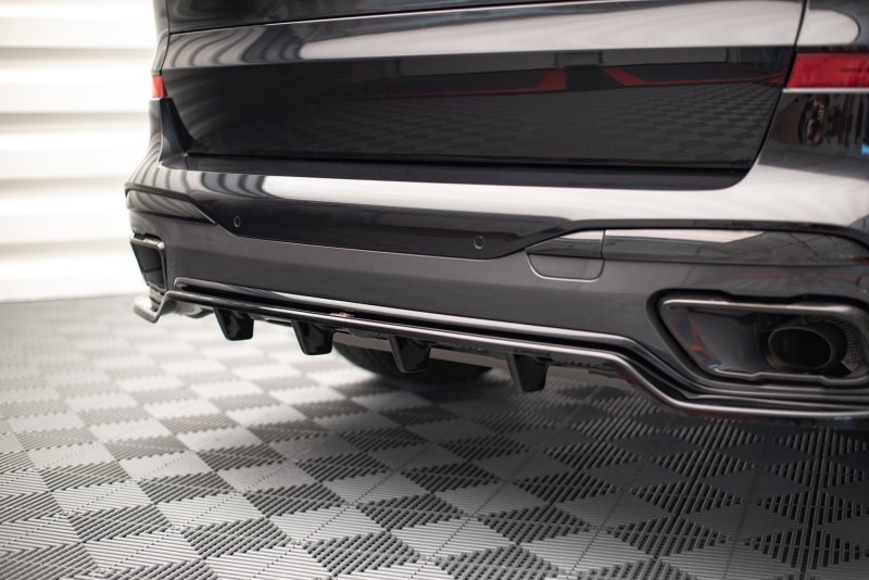 Maxton Mittlerer Diffusor Heck Ansatz DTM Look für BMW X7 M G07 schwarz Hochglanz BM-X7-07-M-RD1G+RD2-G