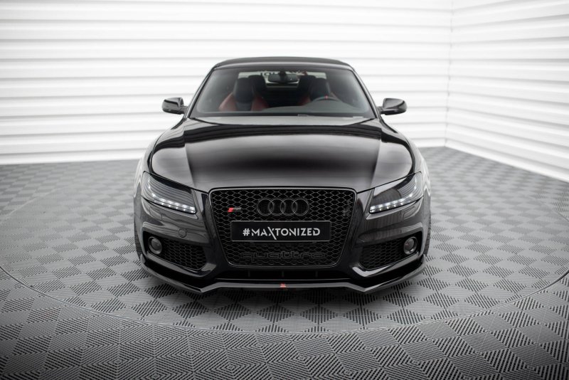 Maxton Front Ansatz V.3 Audi S5 / A5 S-Line 8T schwarz Hochglanz AU-S5-1-FD2-G
