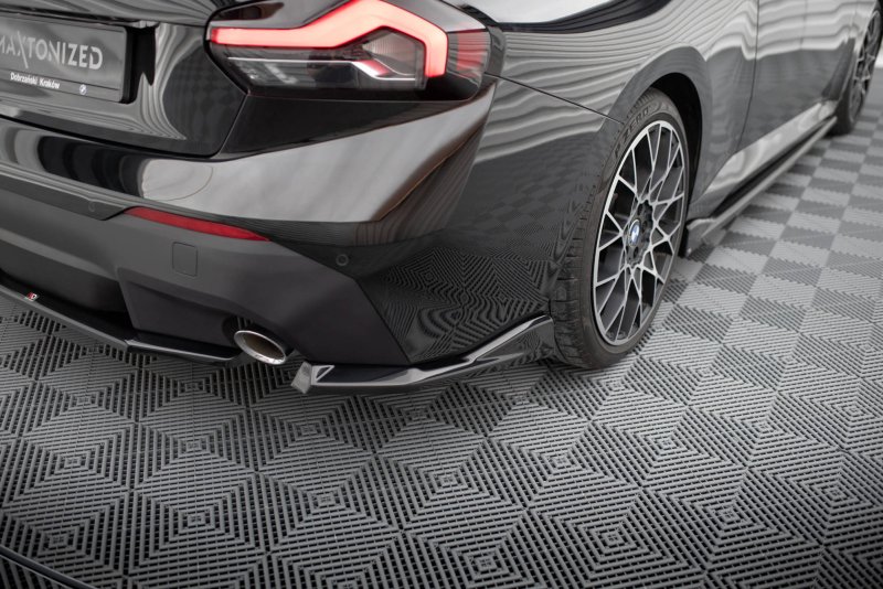 Maxton Heck Ansatz Flaps Diffusor V.2 BMW 2 Coupe G42 schwarz Hochglanz BM-2-G42-RSD2-G
