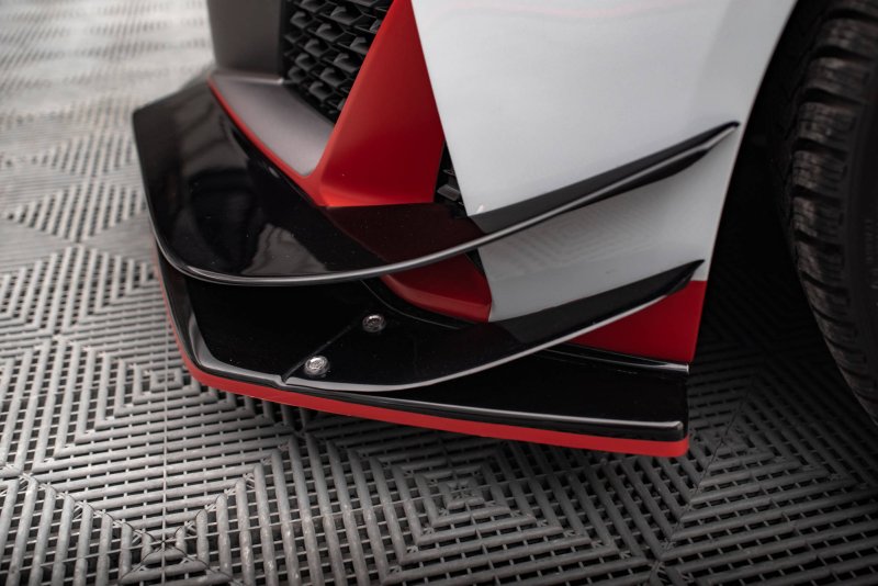 Maxton Upper Canards Audi R8 Mk2 Facelift schwarz Hochglanz AU-R8-2F-CAN3-G