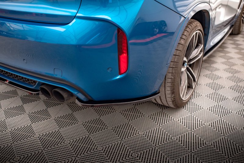 Maxton Heck Ansatz Flaps Diffusor für BMW X6 M F86 schwarz Hochglanz BM-X6-F86-M-RSD1-G