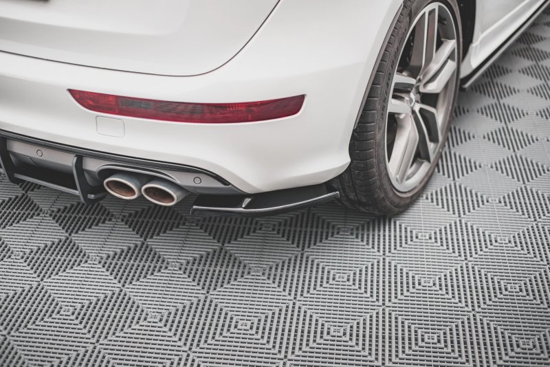 Maxton Heck Ansatz Flaps Diffusor für Audi SQ5 Mk1 (8R) schwarz Hochglanz AU-SQ5-1-RSD1-G