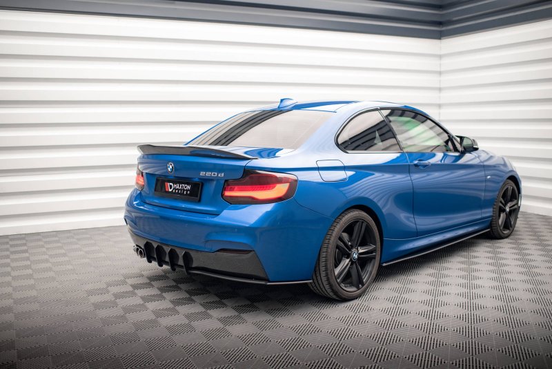 Maxton Street Pro Heckschürze für BMW 2 M-Paket F22 BM222MPACKCNC-RS1BRB